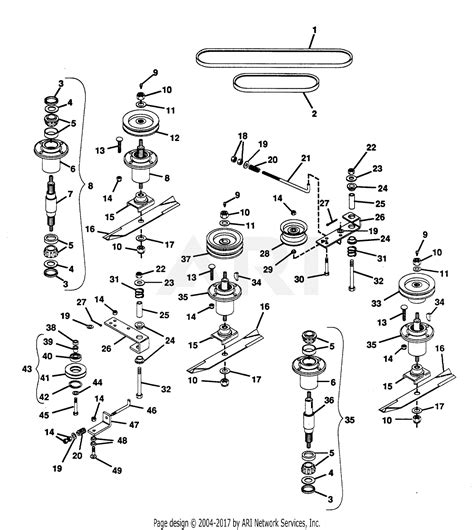 Gravely 45926 60 Deck Pm300 Parts Diagram For Mower Drive