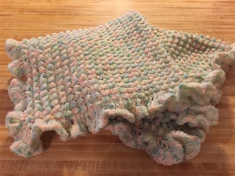Popcorn Stitch Baby Afghan Made For A Great Great Niece Crochet
