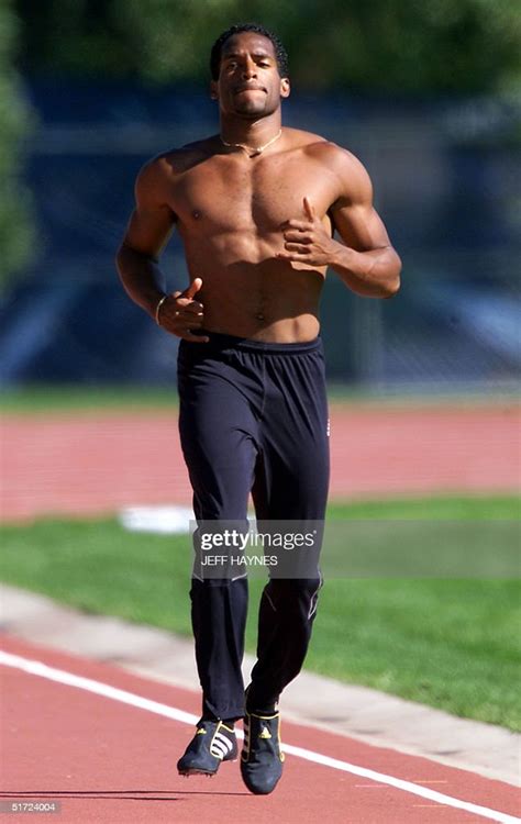 Ato Boldon Of Trinidad And Tobago Works Out For The 100m 02 August