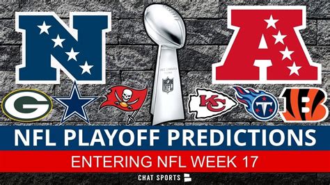Nfl Playoff Picture Predictions For Afc And Nfc Division Standings