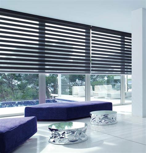 In one easy mechanism you get. double layer roller blinds | pelmet black double layer ...