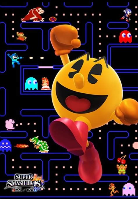 Pacman Super Smash Bros Wii U And 3ds Super Smash Bros 3ds Smash