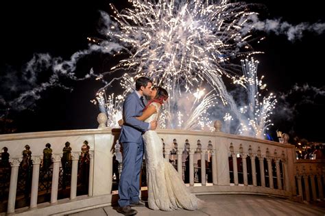 Fireworks Kiss During Dessert Party In The Italy Pavilion In Epcot