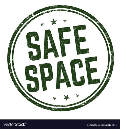 Safe Space Sign Or Stamp Royalty Free Vector Image