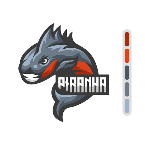 Premium Vector Piranha Esports Logo Design Mascot