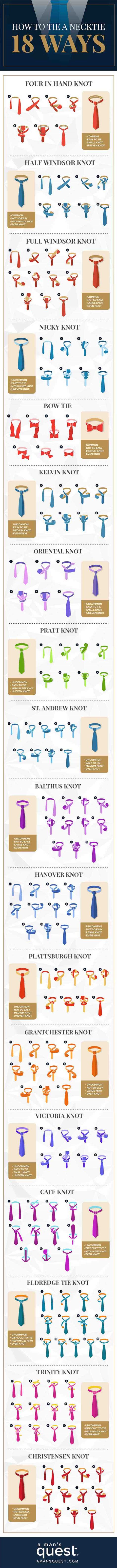 How To Tie A Tie 18 Different Ways To Look Dapper