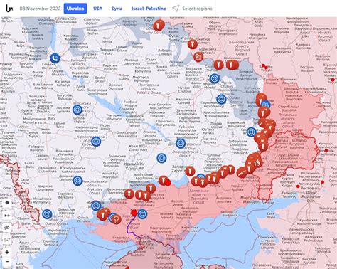 Мапа бойових дій в Україні на 8 та 7 листопада 2022 року ситуація на