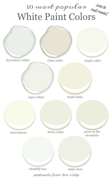 Best Benjamin Moore White Paints For Every Home White Paint Colors