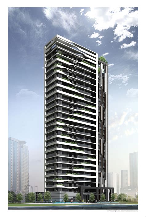 Concept high rise building design. Pin by Nd Chen on Works | Facade architecture, High ...
