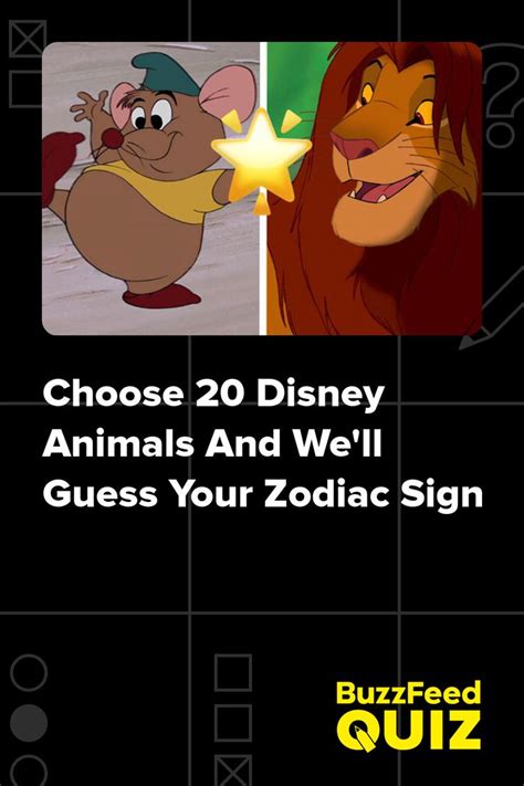 Pick Some Disney Animals And Well Guess Your Zodiac Sign Disney