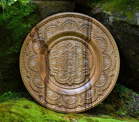 Maybe you would like to learn more about one of these? Carved handmade plate, Ukrainian style of artistic carving ...