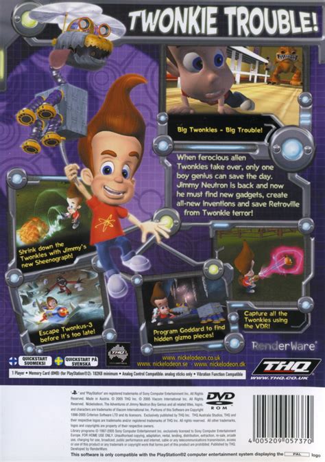 The Adventures Of Jimmy Neutron Boy Genius Attack Of The