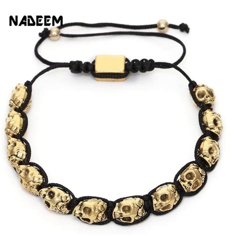 Nadeem Drop Shipping Unisex Fashion 12 Pcs Skull Charm Bracelet Jewelry