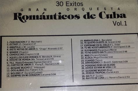 Cd Románticos De Cuba 30 Exitos Vol 1 14900 En Mercado Libre