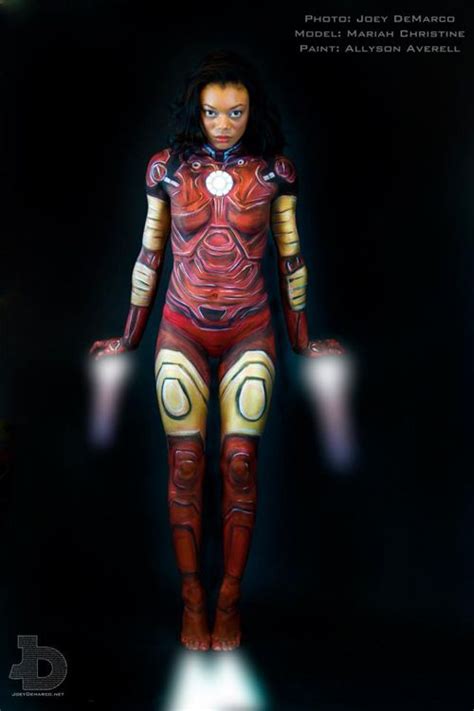 Iron Man Doesnt Need Armor Just Body Paint Photos By Joey D
