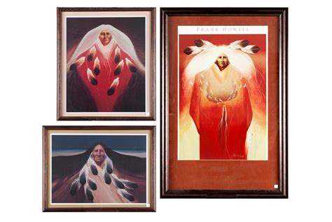 Lot Three Native American Portraits By Frank Howell