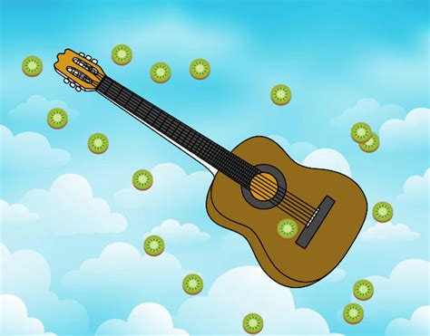 Dibujo De Una Guitarra Española Pintado Por En El Día 09 12
