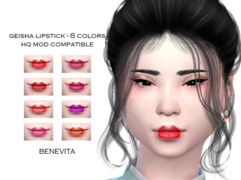 The Sims Resource Geisha Lipstick Hq