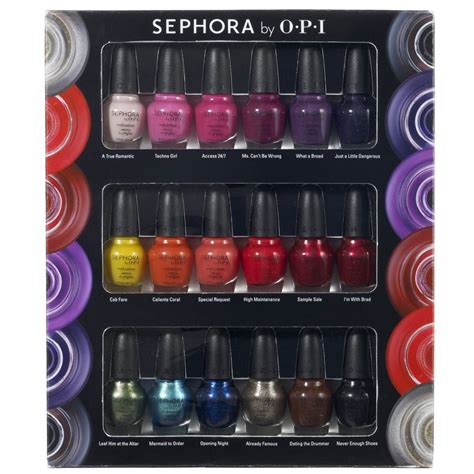Want It Sephora By Opi 18 Piece Mini Nail Colour Set Makeup4all
