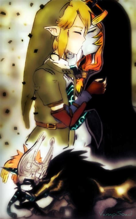 Link And Midna Kiss By Vampisoad On Deviantart