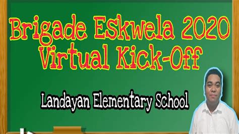 Brigada Eskwela Virtual Kick Off Youtube