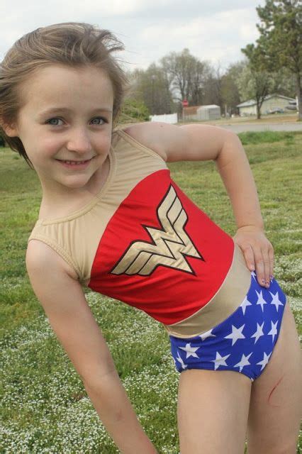 Wonder Woman Costume Made With Jalie Gymnastics Leotard