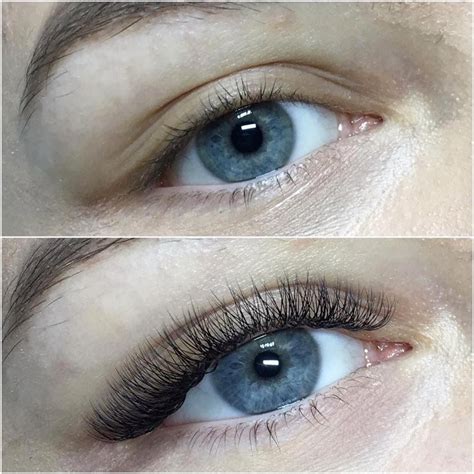 Before And After Natural Look Russian Volume Lashes Eyelashextensionsstyles Russian Volume