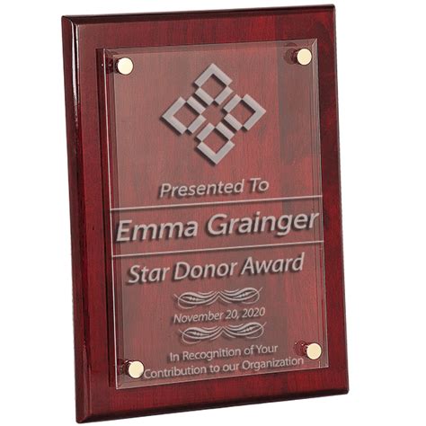 Honorary Donor Floating Acrylic Plaque Hc Brands