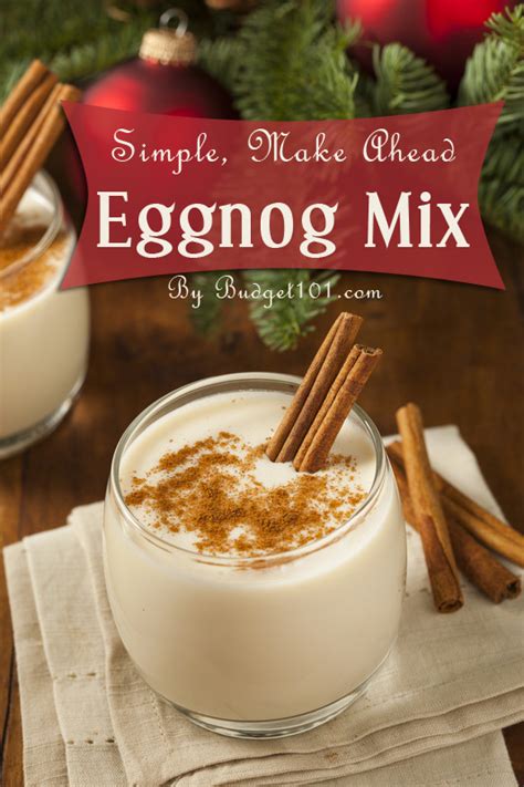 Egg Nog Mix Homemade Drink Mixes From