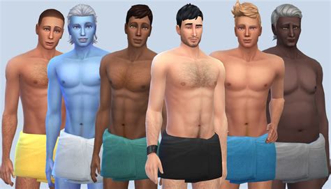 My Sims 4 Blog Shorter Towel For Males By Edd