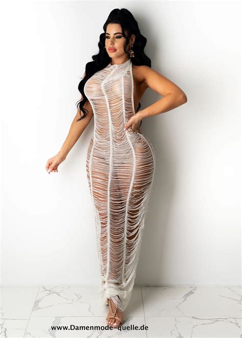 Neuheiten 2024 Sexy Durchsichtiges Maxi Strandkleid 2023 In Weiß Damenmode Günstig Online Kaufen