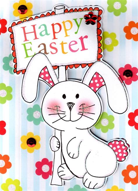 You can use our free easter card templates to beautifully share an easter celebration quote to your social media followers. Happy Easter Cute Easter Bunny Card | Cards | Love Kates