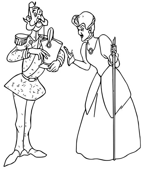 cinderella lady tremaine anastasia drizella and lucifer coloring pages 19