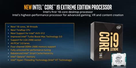 Intel Core X Series Introduces Core I9 Cpu With An 18 Core Beast