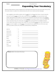 Free, printable ela common core standards worksheets for 7th grade language skills. Grade 7 Vocabulary Word Worksheets