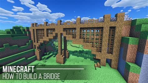 Minecraft How To Build A Bridge Simple Bridge Tutorial 20 Youtube