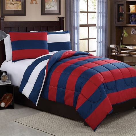 Izod Varsity Stripe Reversible Comforter Set Comforter Sets Boys