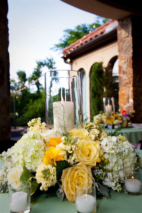 Looking for inexpensive diy wedding centerpieces that don't look cheap? Wedding Tablescape Centerpiece Yellow Tuscan party wedding ...
