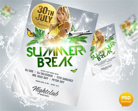 Check spelling or type a new query. Summer Break Flyer PSD by Party-Flyer on DeviantArt