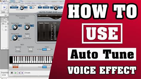 Below is a detailed process to follow when isolating. How To Use Autotune On Voice & Vocals in Audacity | Auto ...