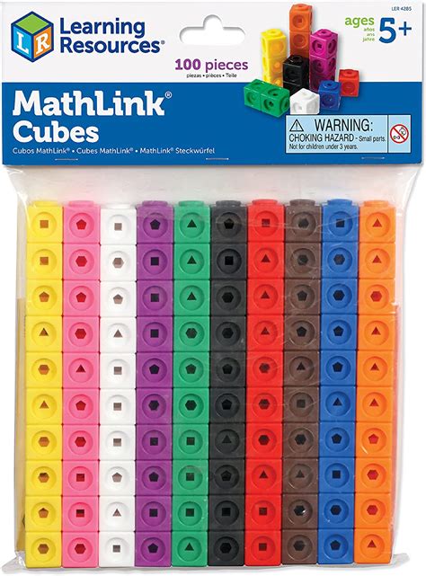 Learning Resources Mathlink Cubes Set Of 100 Cubes Ages