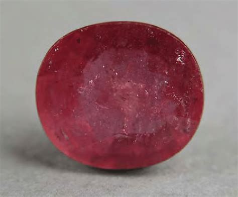 This 1035 Ct Faceted Ruby With Lead Glass Filled Fractures Was