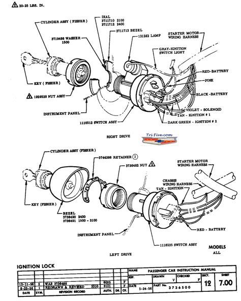 1955 Chevy Bel Air Ignition Switch Wiring Diagram 2 Please Note