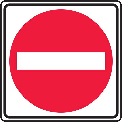 Do Not Enter Road Sign