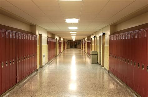 Empty School Hallway School Clubs School Sets Public School American