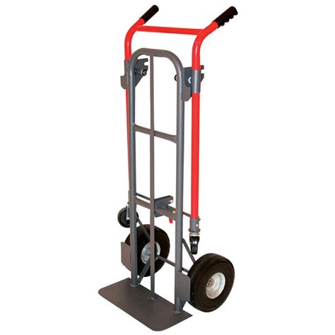 Milwaukee 800 Lb 4 Wheel Red Steel Convertible Hand Truck In The Hand