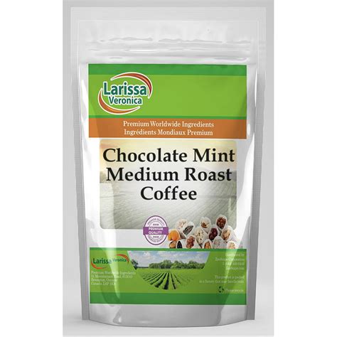 Chocolate Mint Medium Roast Coffee Gourmet Naturally Flavored Whole
