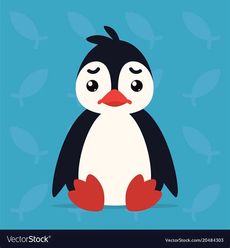 Sad Cute Penguin