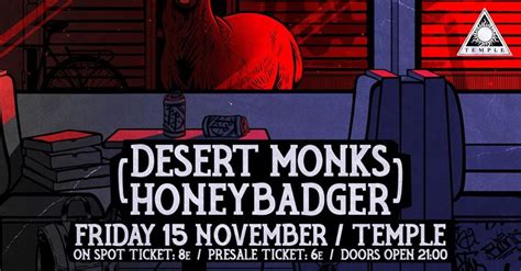 Desert Monks Honeybadger Temple Athens 15112019 Live Το υπόγειο