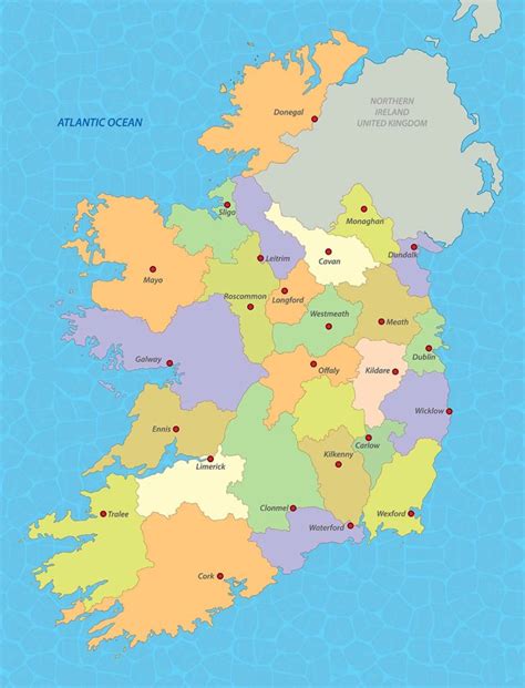 Cartina Irlanda Mappa Irlanda In Alta Qualit Cartina Dati Europa 59136